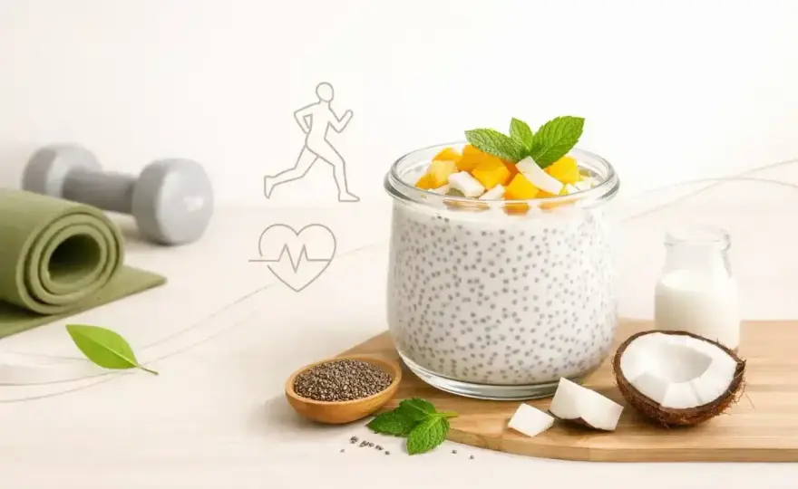 Fit deser z chia - proporcje, dodatki i kremowa konsystencja