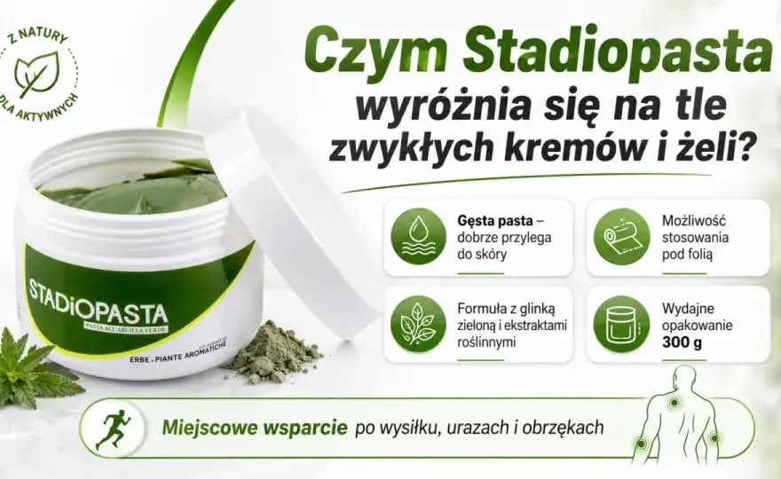 Stadiopasta - jak nakładać i jak długo trzymać?